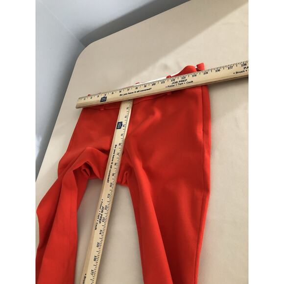 J. Crew Minnie Junior Size 0 Coral Pants Flat Front Clueless Preppy Office Siren - Picture 6 of 6